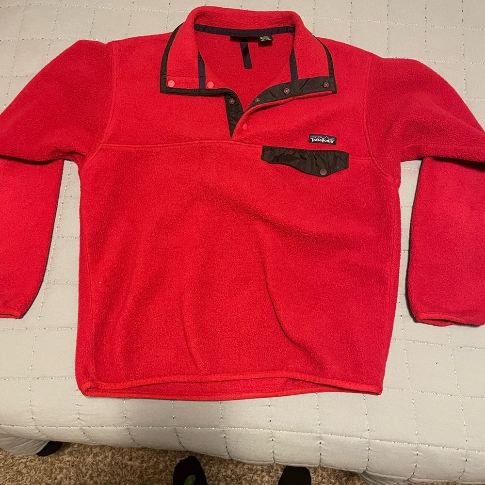 Patagonia Red Fleece Pullover